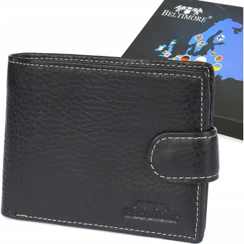 Peněženka Beltimore pánská peněženka z pravé kůže černá - muž