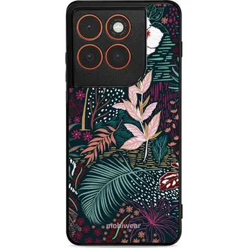 Pouzdro na mobilní telefon Lesklý kryt Mobiwear Glossy - Motorola Edge 70 - G043G - Temná flóra (Prémiové lesklé pouzdro, obal, kryt Mobiwear Glossy na mobil Motorola Edge 70 - G043G - Temná flóra, materiál Plast + TPU silikon - krytí po všech stranách, neošoupatelný potisk, tenké)