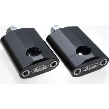 Řídítka ACCEL držáky/zvedáky na řidítka (22,2mm) výška 58,5mm se šroubem M12 barva černá (BM-16BK22) (ACCEL držáky/zvedáky na řidítka (22,2mm) výška 58,5mm se šroubem M12 barva černá (BM-16BK22))