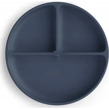 Talíř BABYSTEPS Silikonový talíř trojdílný s přísavkou NAVI