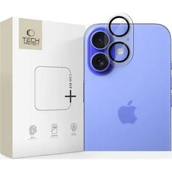 Náhradní kryt pro mobilní telefon Ochranné sklo pro zadní kameru Tech-Protect Camfull Fit+ iPhone 17 Matte Clear
