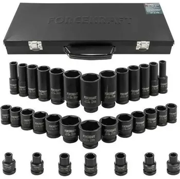Gola sada FORCEKRAFT Sada ráčnových nástrojů 33 dílů 1/2" + kufr