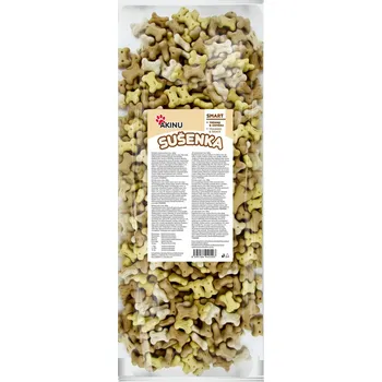 Krmivo pro psa Akinu Kostičky sušenka pamlsek pro psy 2,2 cm 1 000 g