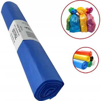 Pytle na odpadky PAPÍROVÉ SÁČKY NA ODPAD HD 120L 70x110 MODRÉ 20 KS NA PAPÍR