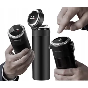 Termoska TERMOHRNEK 420ML TERMOSKA TURISTICKÝ S LED DISPLEJEM LAHEV NA PITÍ LÁHEV TERMOSKA