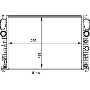 Motor automobilu Chladič, chlazení motoru MAHLE CR 512 000S