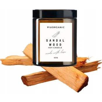Svíčka Sójová vonná svíčka SANDAL WOOD PIUORGANIC 250 ks