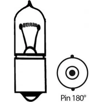 Osvětlení pro motocykl HSM Halogenová žárovka oranžová, 12V23W, BA9S, Pin 180°, O=9x27mm