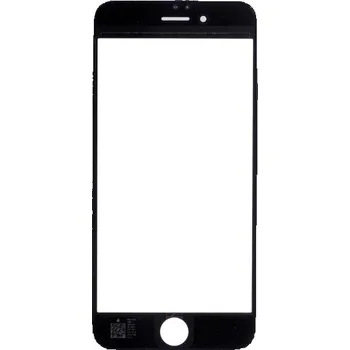 Přední dotykové sklo, včetně OCA lepidla, POL filmu, rámečků pro přední fotoaparát, proximity sensor a mřížky pro sluchátko pro iPhone 6 - černé