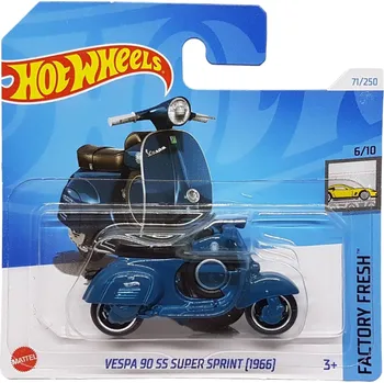 auto na autodráhu Hot Wheels Vespa 90 SS Super Sprint 1966 modrá