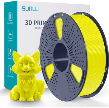 Filament PETG Filament Sunlu 1,75 mm 1 kg žlutý