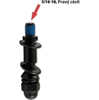 Zrcátko pro motocykl HSM Adaptér na zrcátko Harley-Davidson, černý, 5/16-18 pravý