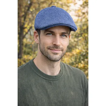 Čepice Bekovka Gatsby vlněná tmavě modrá - L (58-59 cm)