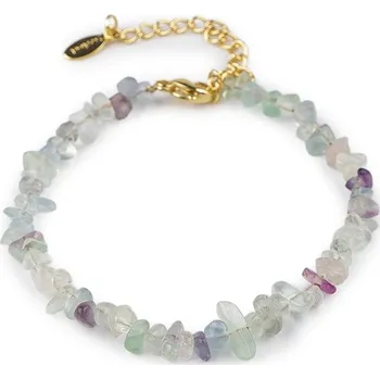 Náramek Náramek ze zlomků minerálů - 5 fluorit