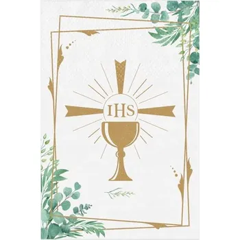 Příbor Kapsičky na příbory - Ubrousky na příbory Svaté Přijímání Svatá Kalich 16 kusů
