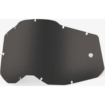 Motocyklové brýle plexi Racecraft 2/Accuri 2/Strata 2, 100% - USA (tmavě kouřové, Anti-fog)