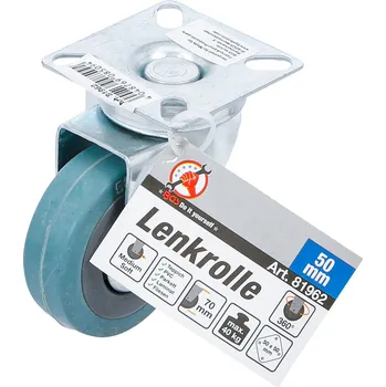 Elektrická zásuvka Otočné kolečko | Guma | s montážní deskou | O 50 mm