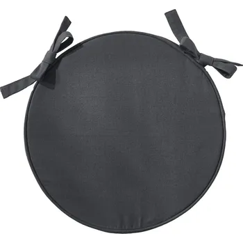 Potah na židli Blancheporte Kulatý podsedák, jednobarevný šedá antracitová 4 ks