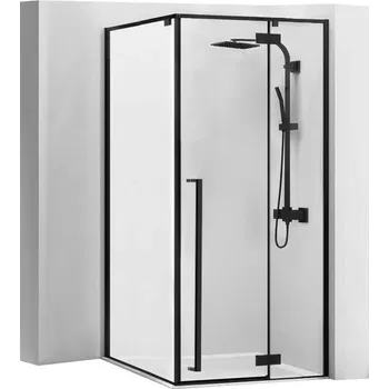 Sprchový kout REA FARGO 90x90 - matný černý Varianta: Se sprchovou vaničkou Savoy