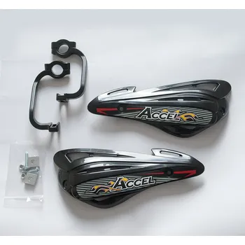 ACCEL chrániče páček s alu upevněním MX (22+28mm) (ALU-černá, PLASTIK-černá) (ACCEL chrániče páček s alu upevněním MX (22+28mm) (ALU-černá, PLASTIK-černá))