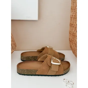 Dámské pantofle Dámské pantofle NOLVINA ZY0976 Barva: Béžová, Velikost: 38