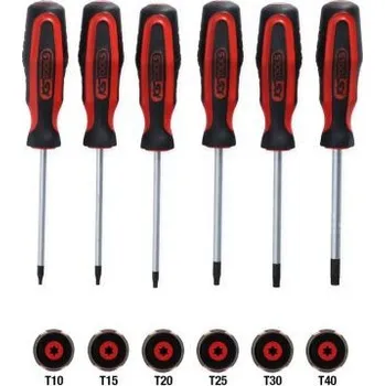 Šroubovák KS Tools Souprava šroubováků ERGOTORQUE plus, 6 Ks Torx 159.0030