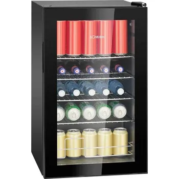 Domácí spotřebič Bomann KSG 7287 chladnička Energetická třída (EEK2021): E (A - G) 63 l stojící spotřebič černá