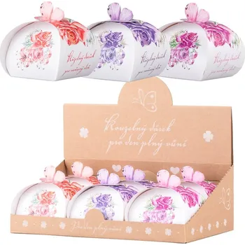 Mýdlo Přírodní glycerinové mýdlo 125 g - Kytice v krabičce (mix barev) 125 gram 130 gram