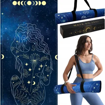 podložka na cvičení Podložka na cvičení Fit.Me 183 cm x 68 cm modrá