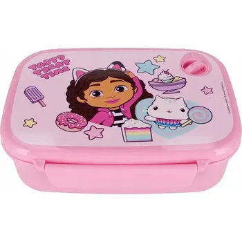 Svačinový box SVAČINOVÝ BOX LUNCHBOX KRABIČKA NA SVAČINU GÁBININ KOUZELNÝ DOMEK PRO DÍVKU