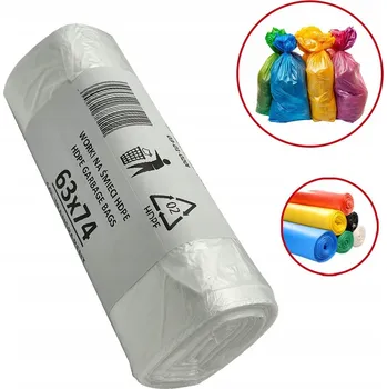 Pytle na odpadky HD SÁČKY NA ODPAD 60L 63x74 PRŮHLEDNÉ 50 Ks