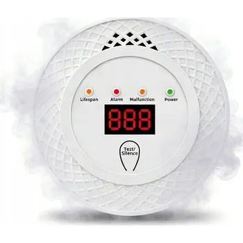 Detektor CO DETEKTOR OXIDU UHELNATÉHO HLÁSIČ OXIDU UHELNATÉHO CO VČETNĚ BATERIE, ŠROUBŮ A HMOŽDINEK