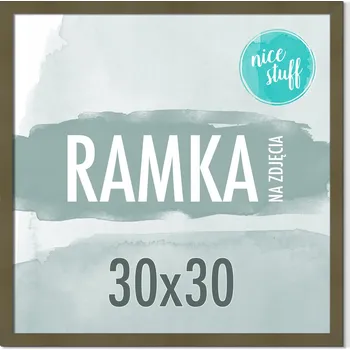 Obraz RÁMEČEK NA FOTOGRAFIE 30x30 RÁMEČKY NA FOTOGRAFIE Čtvercový tmavý OLIVOVÝ