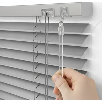 Žaluzie Hliníková žaluzie 25 mm STŘÍBRNÁ horizontální hotová na míru 90x220 cm