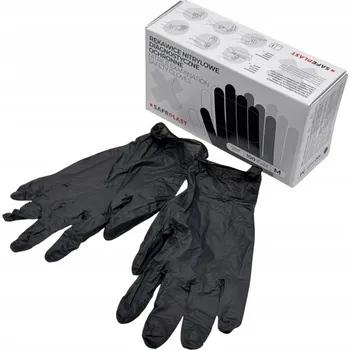 Vyšetřovací rukavice Nitrilové diagnostické rukavice Plast černé, velikost XL, 100 kusů