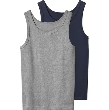 Chlapecké tričko esmara® Chlapecký nátělník, 2 kusy (šedá / navy modrá, 158/164)