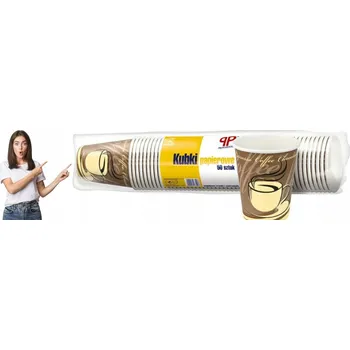 Jednorázové nádobí Hnědé Papírové kelímky Abena 50x250 ml