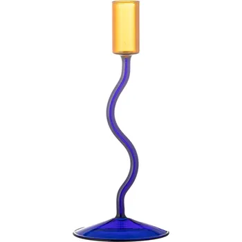 Svícen Bloomingville, Svícen na klasickou svíčku Ada sytě modrý - Formadore