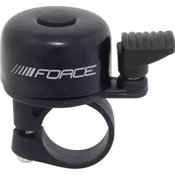 Příslušenství pro cyklistiku zvonek FORCE MINI paličkový, černý