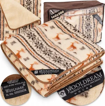 přikrývka Vlněná přikrývka 100% MERINO 140x200 SAWANA