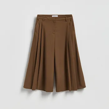 Dámské kalhoty Reserved - Kalhoty culotte - zlatavá hnědá - 713GM-82X - 713GM-82X-S