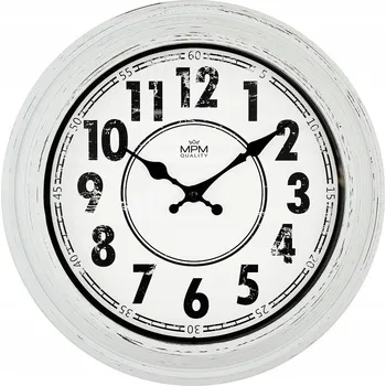 Hodiny Nástěnné hodiny MPM bílé 30,5 cm