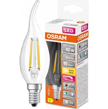 Žárovka OSRAM LED žárovka plamínek 3.4W = 40W E14 teplá bílá 2700K