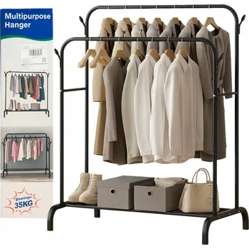 Věšák Stojací věšák kovový Gockowiak černý