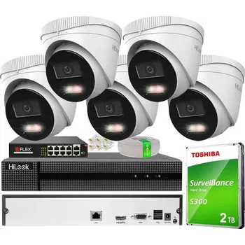 Bezpečnostní kamera MONITOROVACÍ SADA 5 KAMER 4MPX IP POE EXTERIÉRNÍ HIKVISION 2TB