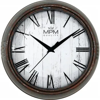 Hodiny Nástěnné hodiny MPM černé 24,5 cm