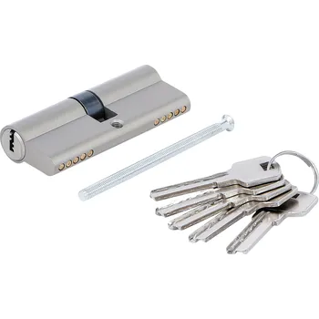 Visací zámek Bezpečnostní cylindrický zámek, 80 mm, 40/40 mm - BGS 85238