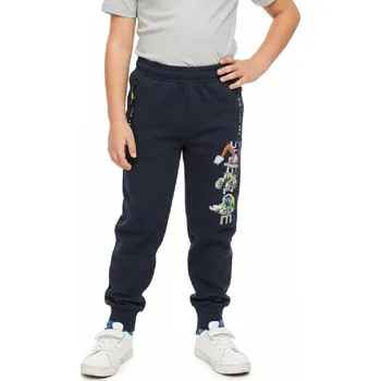 DĚTSKÉ BAVLNĚNÉ TEPLÁKY S BAGRY A TRAKTORY NOVINKA Barva: Tmavě modrá, Velikost: 110