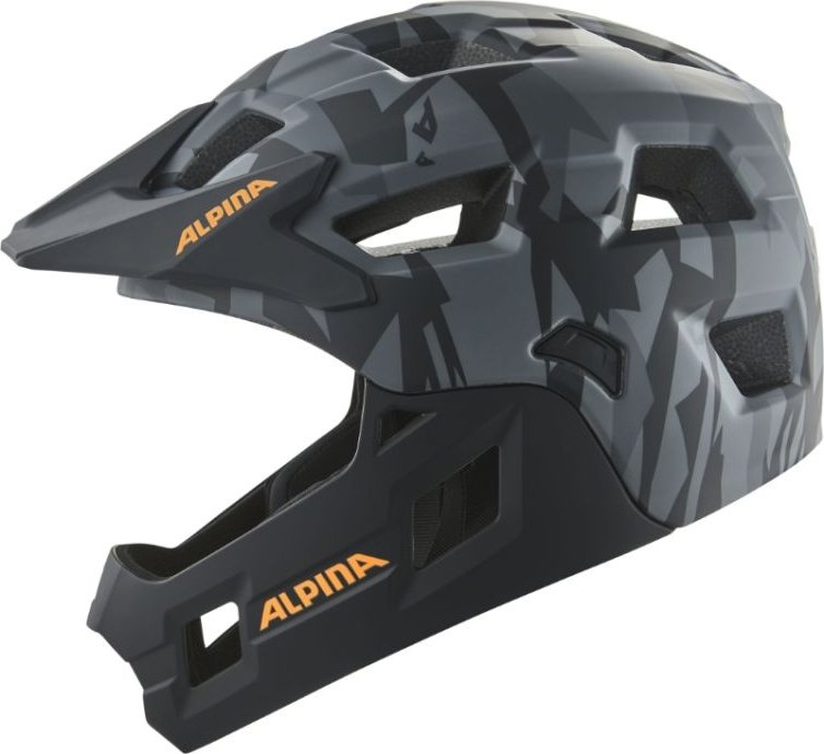 Cyklistická helma Alpina RUPI black-camo orange matt - S/M (50-55cm)