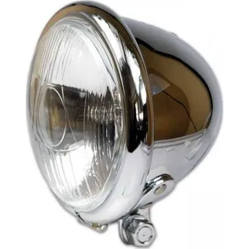 Osvětlení pro motocykl HSM Přední hlavní světlo na motorku Bates Style, 114 mm (4-1/2''), chromové